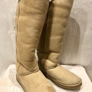 LOVE FROM AUSTRALIA Sand Beige Shearling Ugg Boots AUS 6 US 8 $300